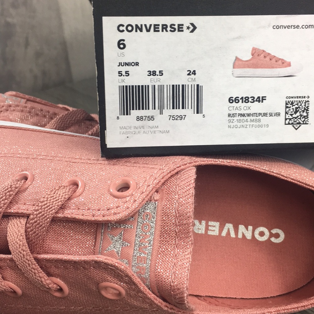 Converse CTAS OX rust pink/white/pure silver - Picture 8 of 8